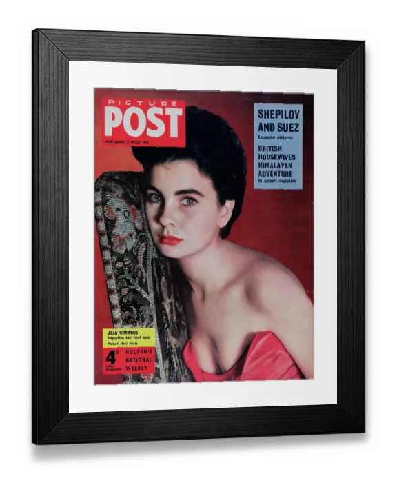 Framed Print : Jean Simmons Framed Print : Jean Simmons
