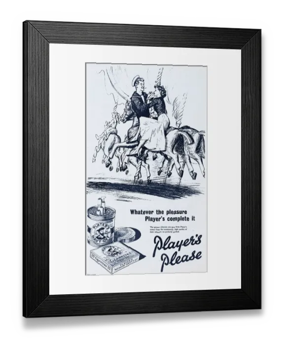 Framed Print : Player's Navy Cut Framed Print : Player's Navy Cut