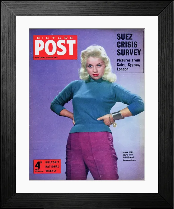 Framed Print : Diana Dors Framed Print : Diana Dors