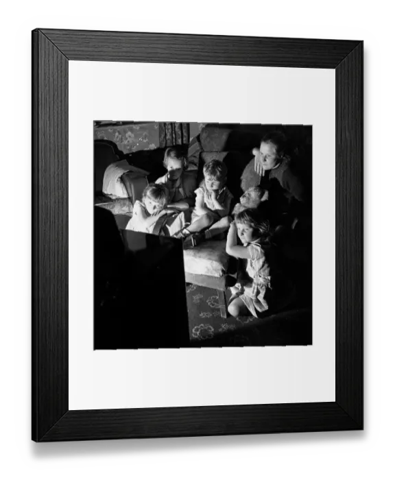 Framed Print : Watching TV Framed Print : Watching TV