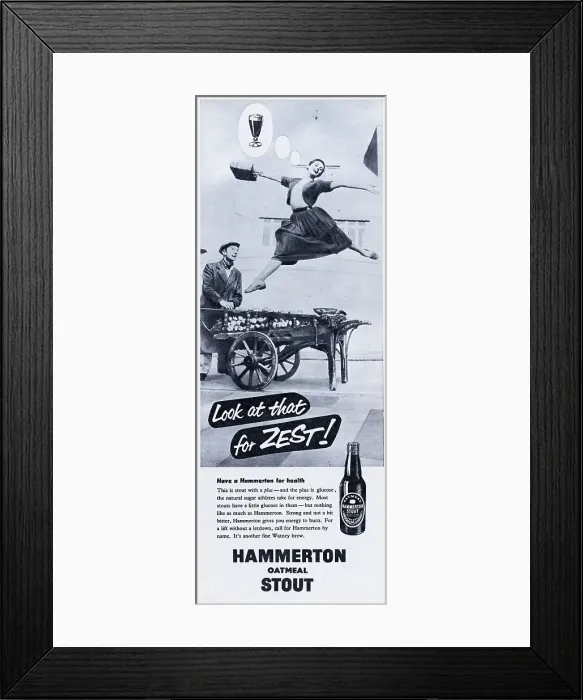 Framed Print : Hammerton Oatmeal Stout Framed Print : Hammerton Oatmeal Stout