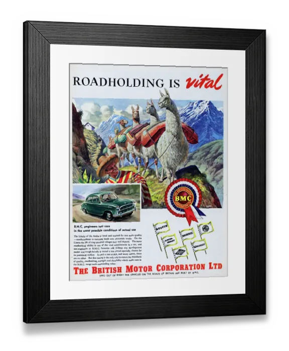 Framed Print : The British Motor Corporation Ltd Framed Print : The British Motor Corporation Ltd