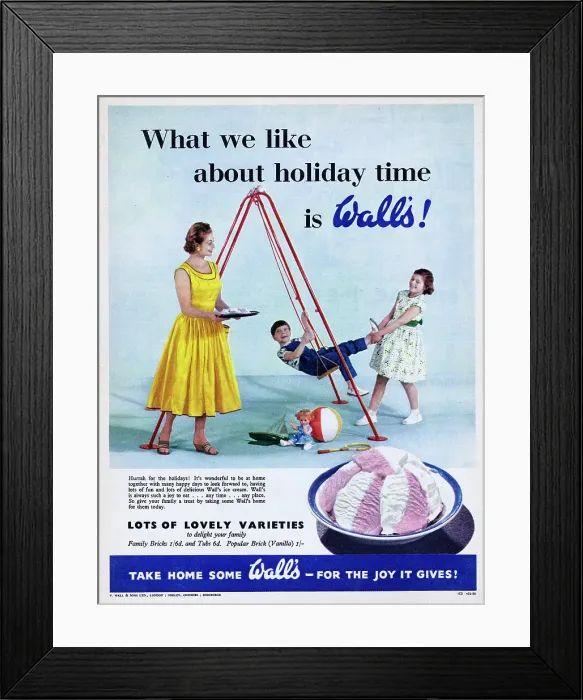 Framed Print : Wall's Ice Cream Framed Print : Wall's Ice Cream