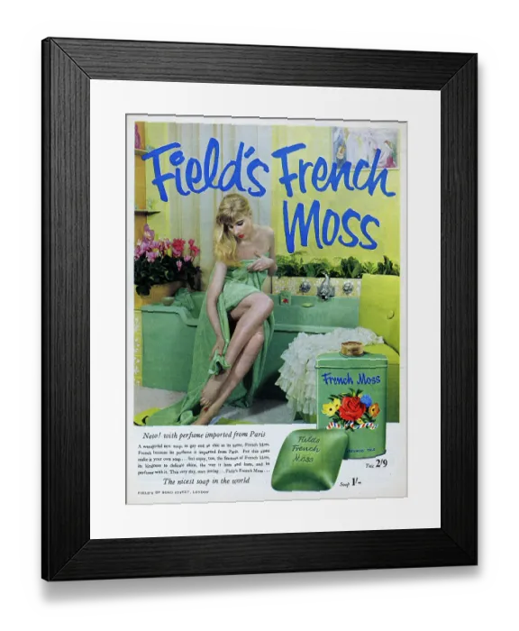 Framed Print : Field's French Moss Framed Print : Field's French Moss