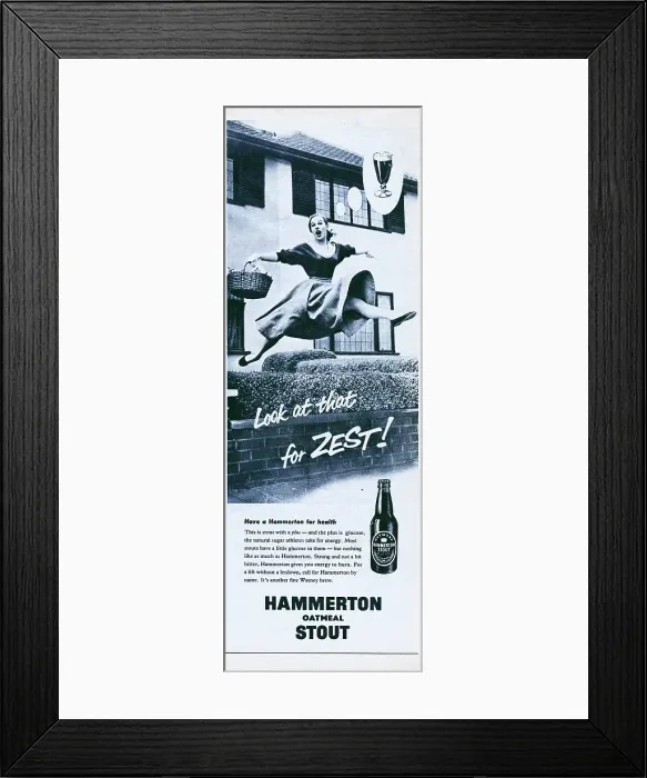 Framed Print : Hammerton Oatmeal Stout Framed Print : Hammerton Oatmeal Stout