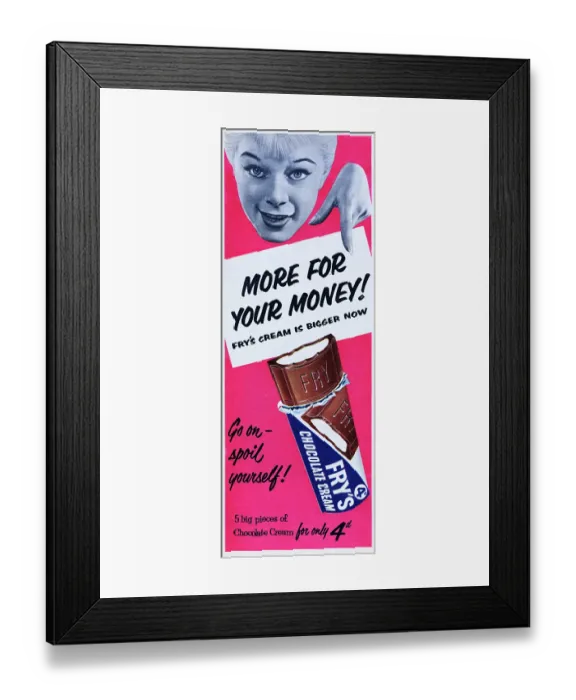 Framed Print : Fry's Chocolate Cream Framed Print : Fry's Chocolate Cream