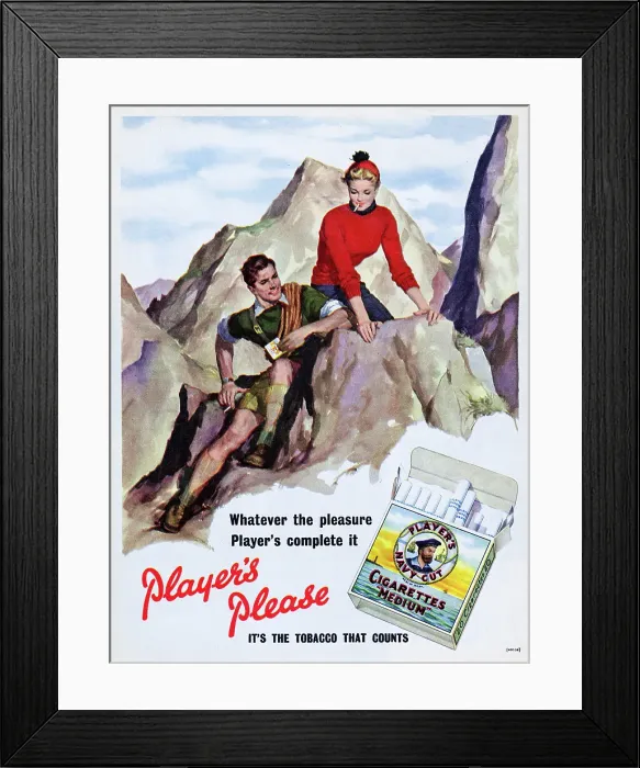 Framed Print : Player's Navy Cut Cigarettes Framed Print : Player's Navy Cut Cigarettes