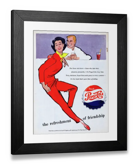 Framed Print : Pepsi-Cola Framed Print : Pepsi-Cola