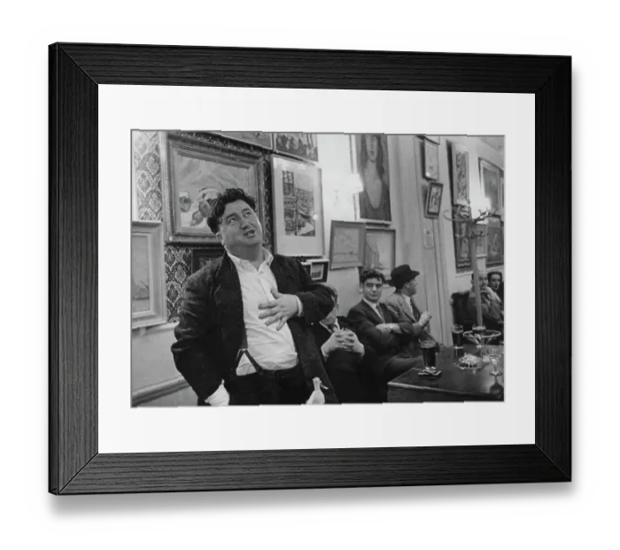Framed Print : Behan Sings At The Fitzroy Tavern Framed Print : Behan Sings At The Fitzroy Tavern