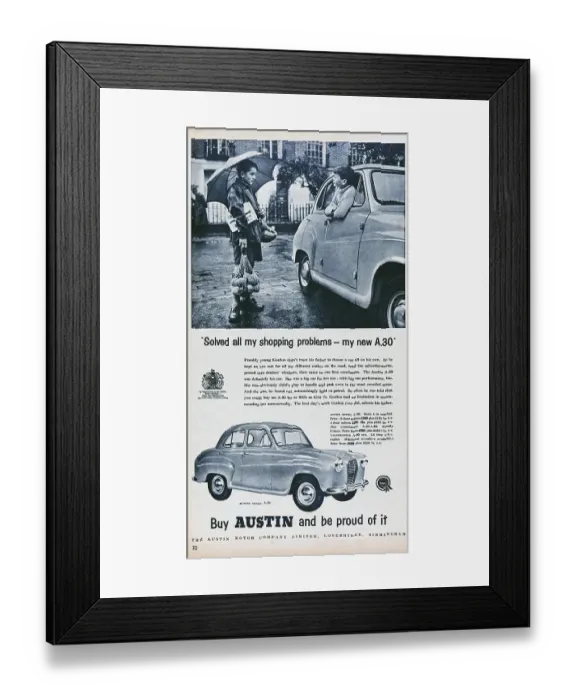 Framed Print : Austin A.30 Framed Print : Austin A.30