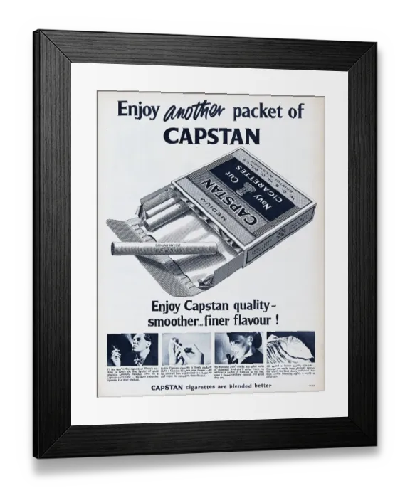 Framed Print : Capstan Navy Cut Cigarettes Framed Print : Capstan Navy Cut Cigarettes