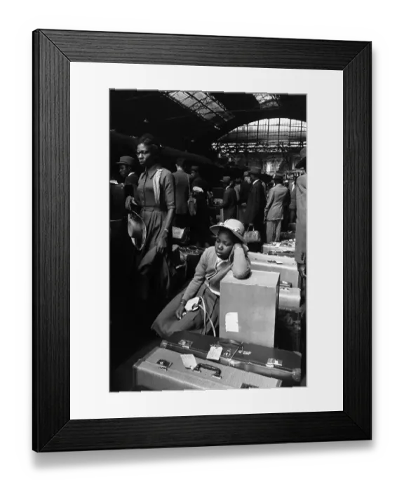 Framed Print : Leaning On Luggage Framed Print : Leaning On Luggage