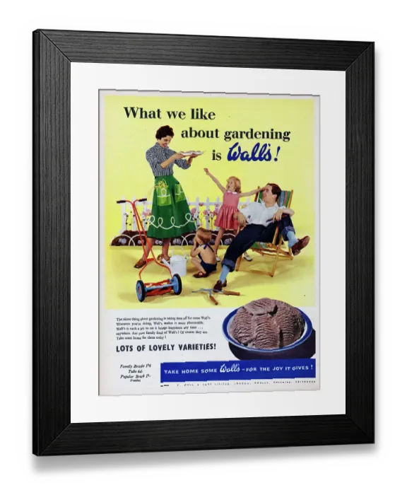 Framed Print : Wall's Ice Cream
