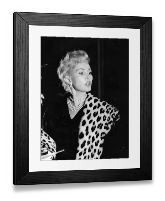 Framed Print : Zsa Zsa Gabor