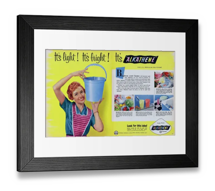 Framed Print : Alkathene Polythene Framed Print : Alkathene Polythene