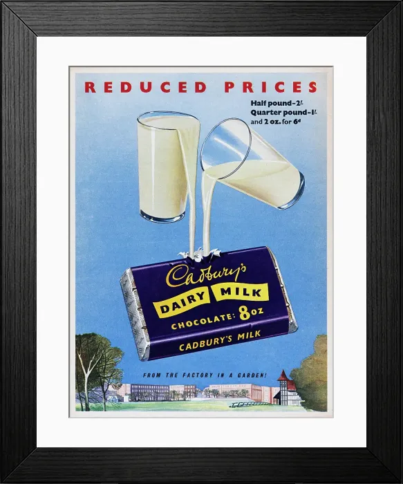 Framed Print : Cadbury's Dairy Milk Framed Print : Cadbury's Dairy Milk