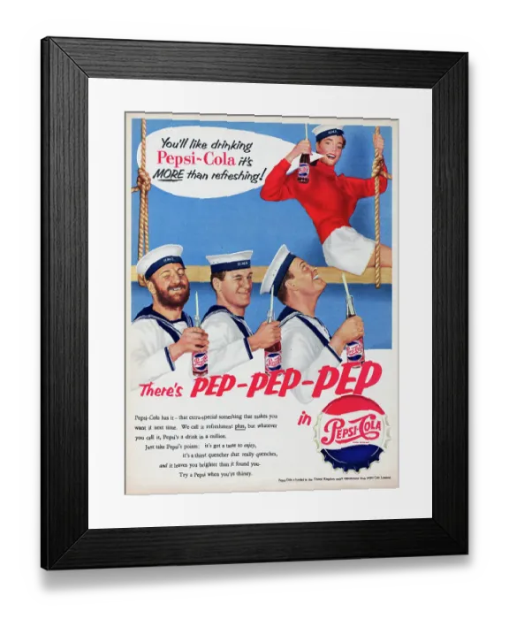Framed Print : Pepsi-Cola Framed Print : Pepsi-Cola