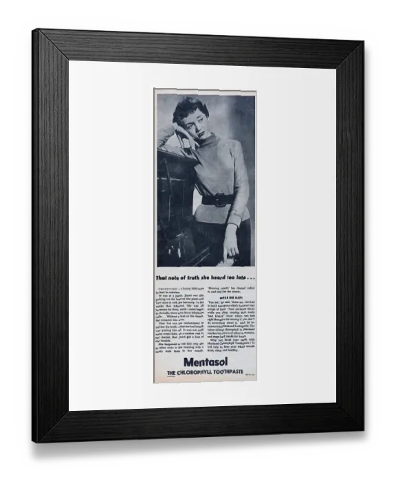 Framed Print : Mentasol Toothpaste Framed Print : Mentasol Toothpaste