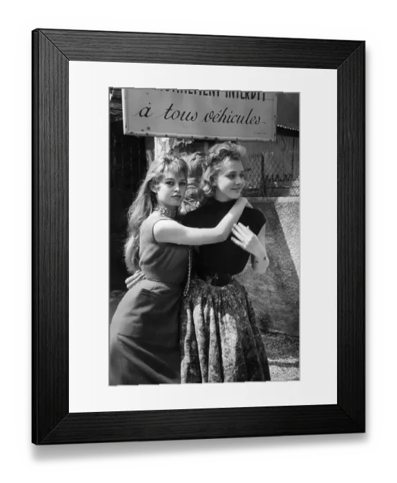 Framed Print : Brigitte And Isabelle Framed Print : Brigitte And Isabelle