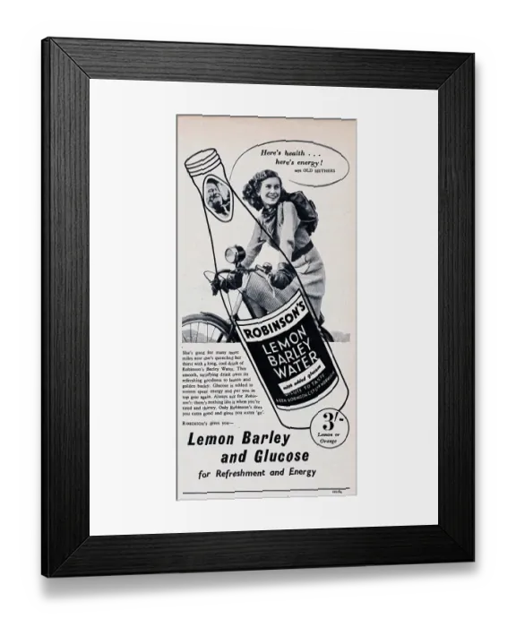 Framed Print : Robinson's Lemon Barley Water Framed Print : Robinson's Lemon Barley Water