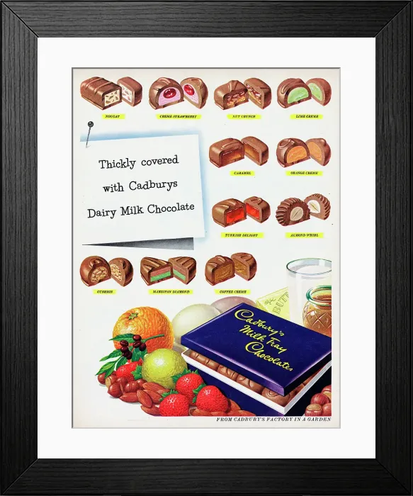 Framed Print : Cadbury's Milk Tray Framed Print : Cadbury's Milk Tray