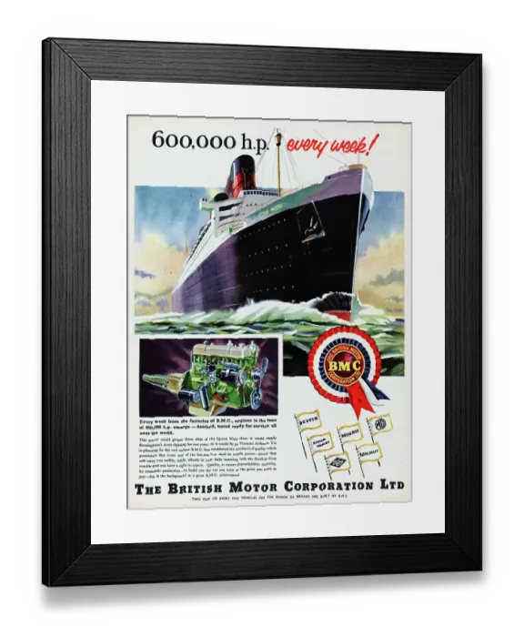 Framed Print : The British Motor Corporation Ltd Framed Print : The British Motor Corporation Ltd