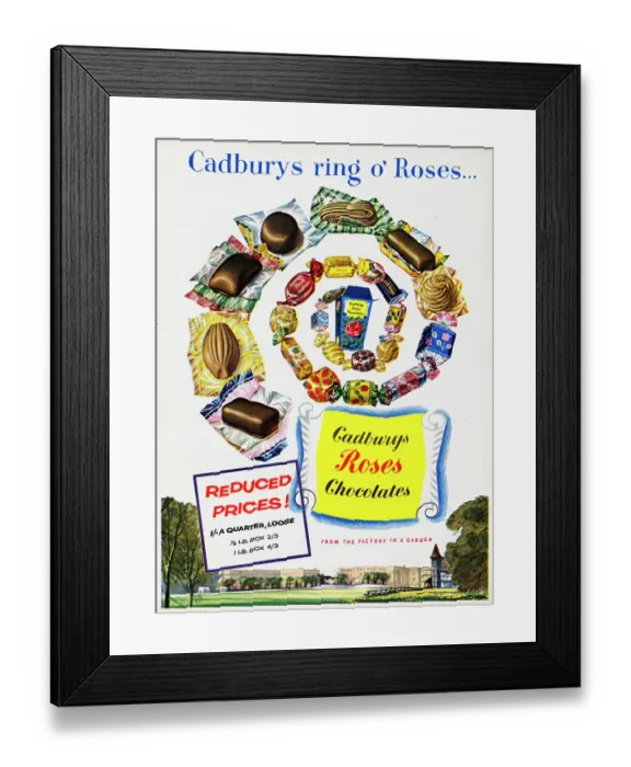 Framed Print : Cadburys Roses Chocolates Framed Print : Cadburys Roses Chocolates