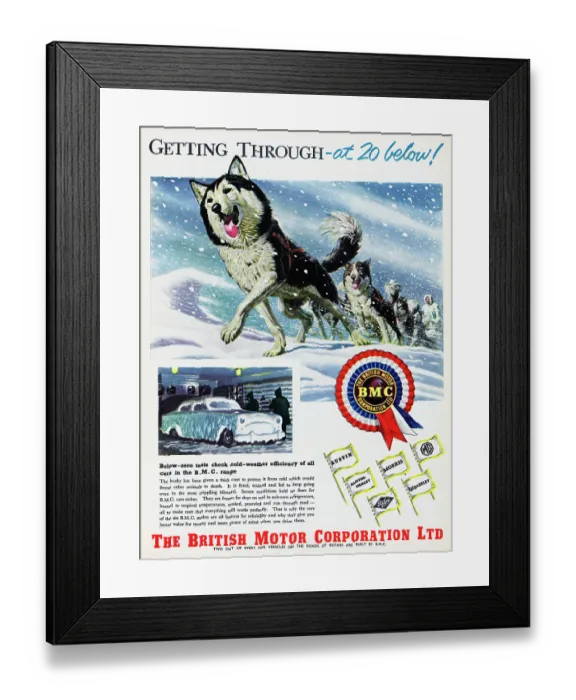 Framed Print : British Motor Corporation Ltd Framed Print : British Motor Corporation Ltd