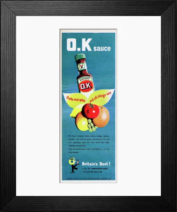Framed Print : O.K. Sauce Framed Print : O.K. Sauce
