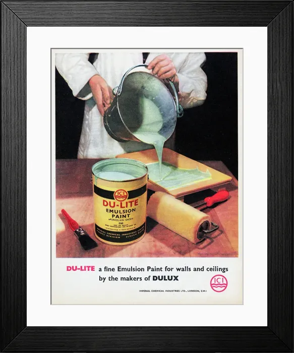Framed Print : Du-Lite Emulsion Paint Framed Print : Du-Lite Emulsion Paint