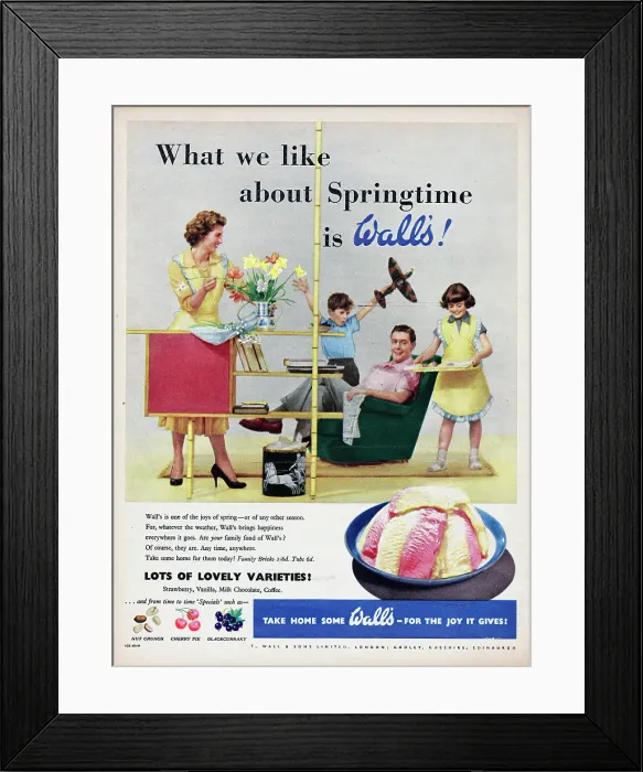 Framed Print : Wall's Ice Cream Framed Print : Wall's Ice Cream