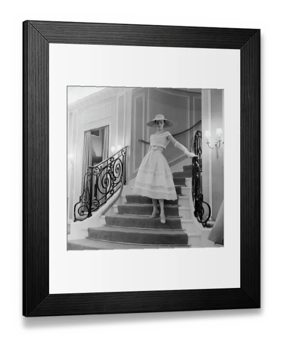 Framed Print : Organdie Dress By Dior Framed Print : Organdie Dress By Dior