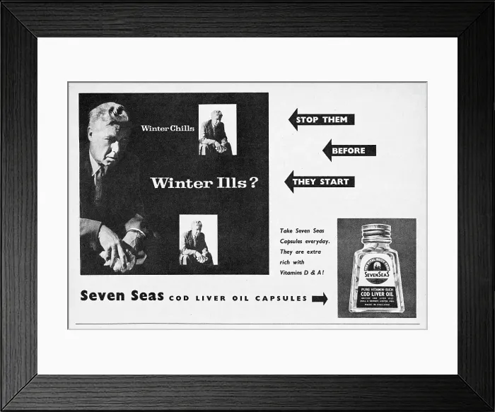 Framed Print : Seven Seas Cod Liver Oil Framed Print : Seven Seas Cod Liver Oil