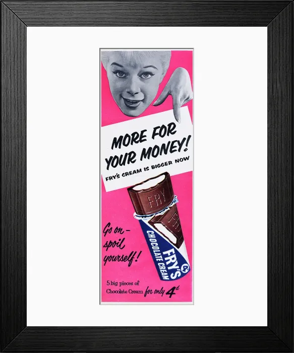 Framed Print : Fry's Chocolate Cream Framed Print : Fry's Chocolate Cream