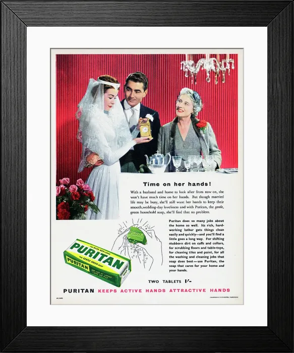 Framed Print : Puritan Soap Framed Print : Puritan Soap