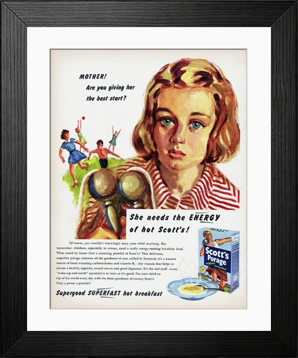 Framed Print : Scott's Porage Oats Framed Print : Scott's Porage Oats