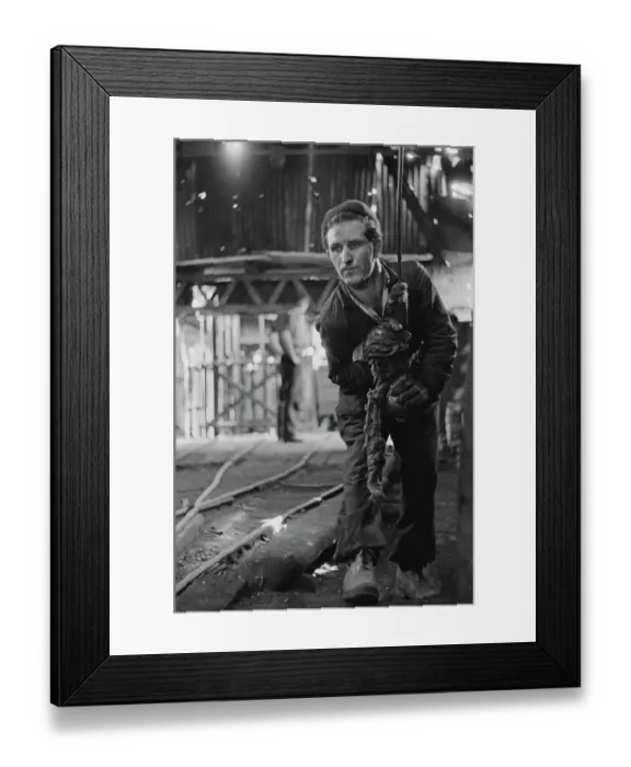Framed Print : An Italian Miner In Yorkshire, 1956