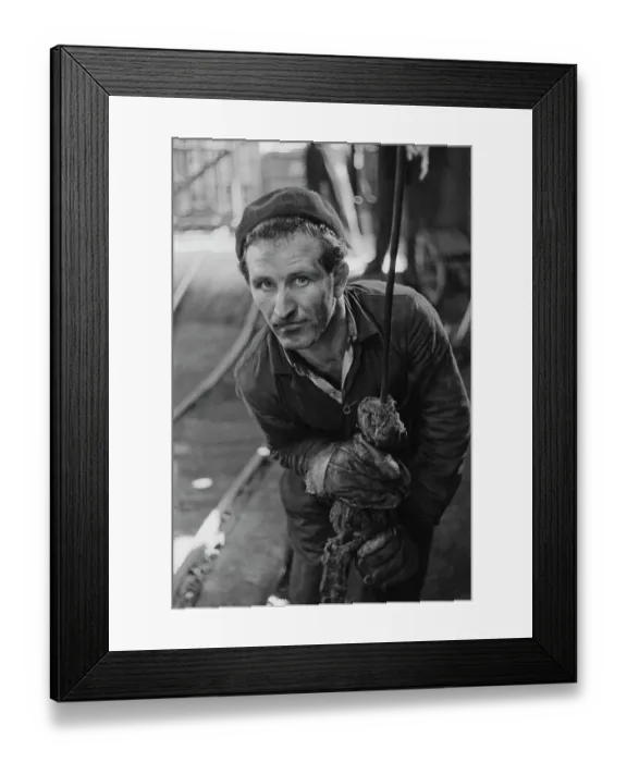 Framed Print : An Italian Miner In Yorkshire, 1956 Framed Print : An Italian Miner In Yorkshire, 1956