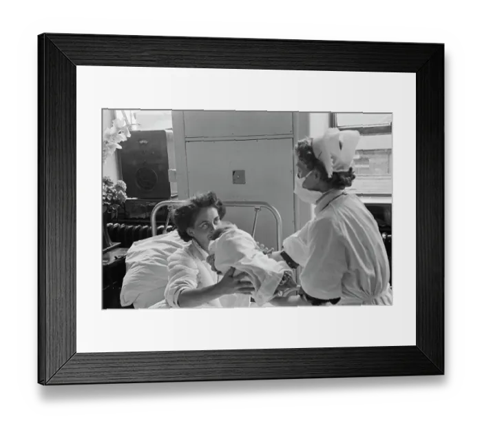 Framed Print : Postnatal Care Framed Print : Postnatal Care
