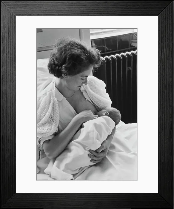 Framed Print : Breastfeeding For The First Time Framed Print : Breastfeeding For The First Time