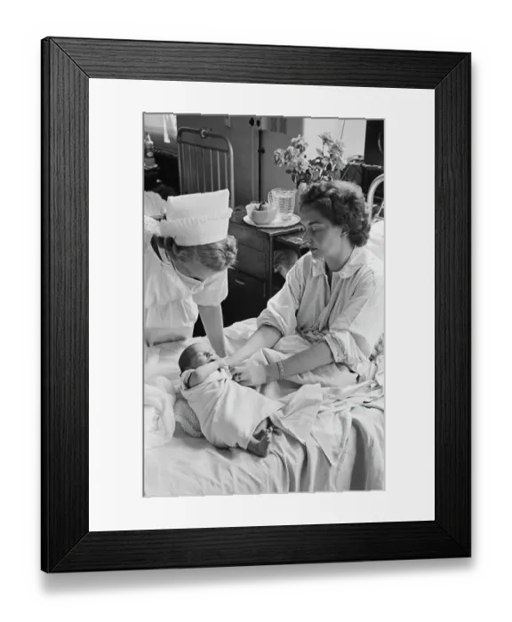 Framed Print : Postnatal Care Framed Print : Postnatal Care