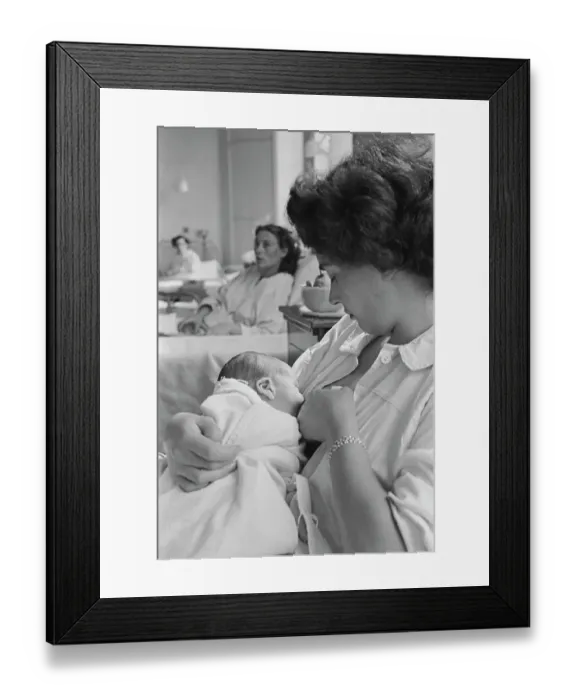 Framed Print : Breastfeeding For The First Time Framed Print : Breastfeeding For The First Time