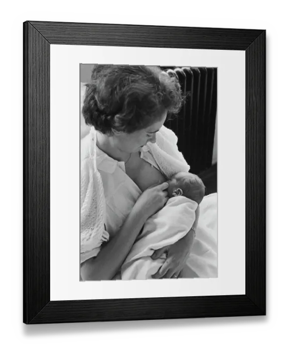 Framed Print : Breastfeeding For The First Time Framed Print : Breastfeeding For The First Time