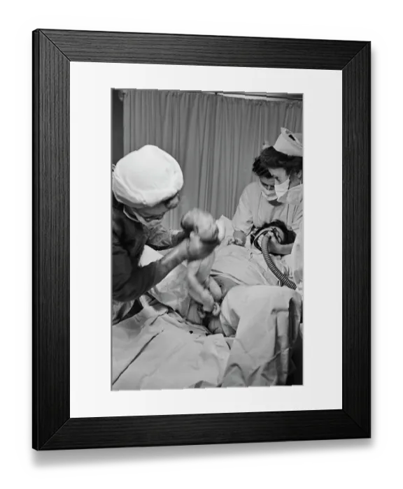 Framed Print : Pain Relief In Childbirth Framed Print : Pain Relief In Childbirth
