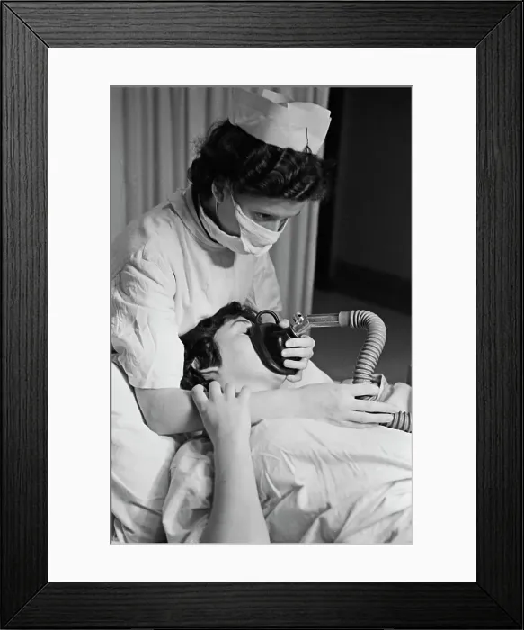 Framed Print : Pain Relief In Childbirth Framed Print : Pain Relief In Childbirth