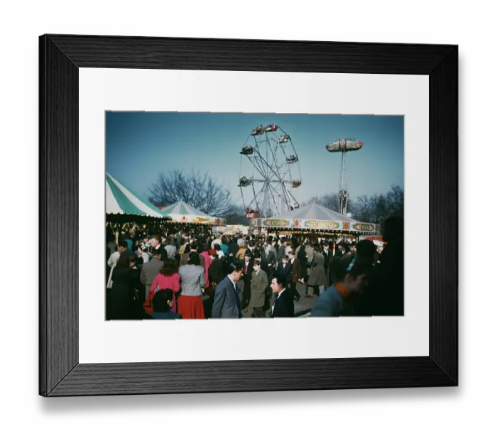 Framed Print : Hampstead Heath Easter Fair Framed Print : Hampstead Heath Easter Fair
