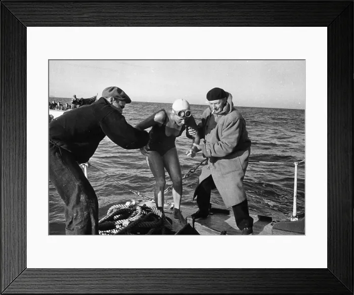 Framed Print : Channel Swimmer Framed Print : Channel Swimmer