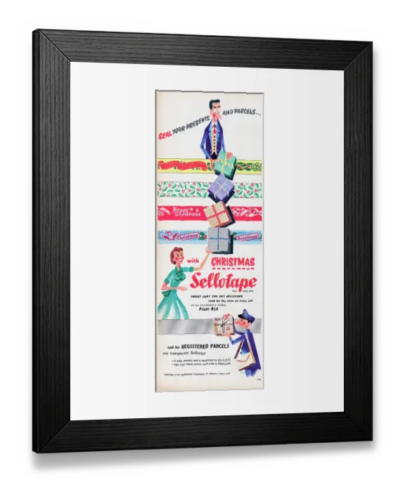 Framed Print : Christmas Sellotape Framed Print : Christmas Sellotape