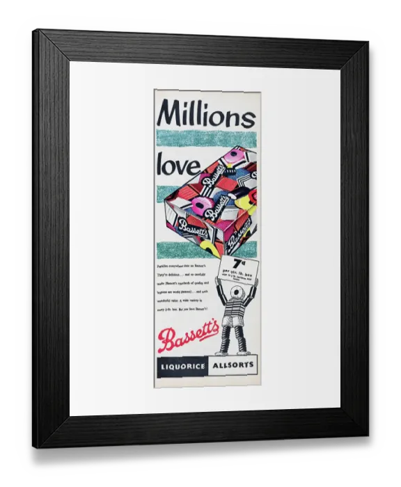 Framed Print : Bassett's Liquorice Allsorts Framed Print : Bassett's Liquorice Allsorts