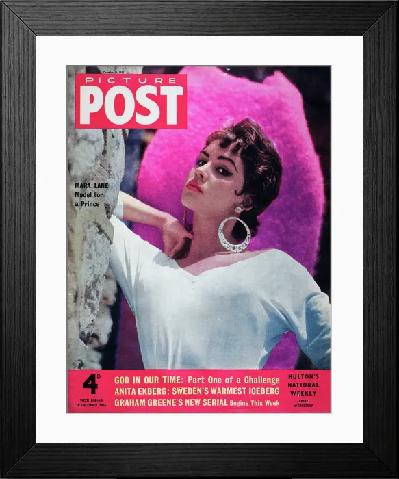 Framed Print : Mara Lane. 10th December 1955: British-Austrian actress Mara Lane is featured Framed Print : Mara Lane. 10th December 1955: British-Austrian actress Mara Lane is featured
